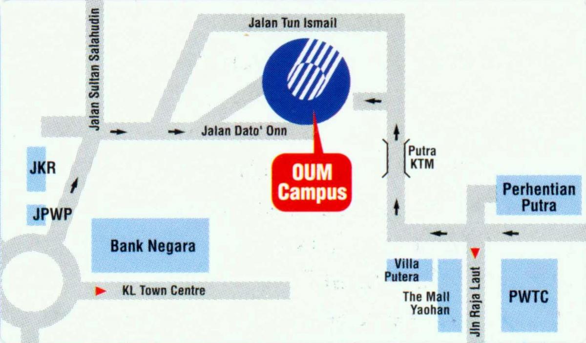 Karta bank Negara Malaysia lokacija