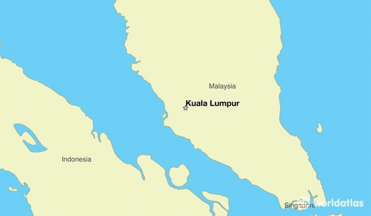 Karta glavnog grada Malezije