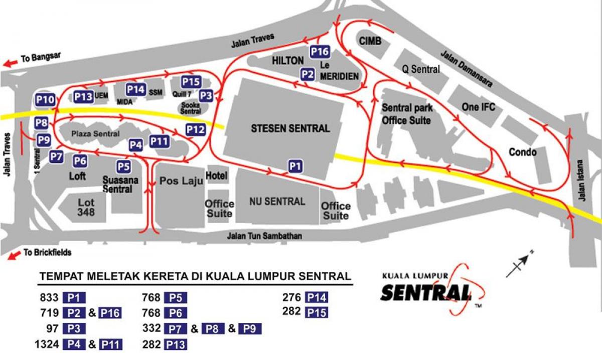postaja Kuala Lumpur karti