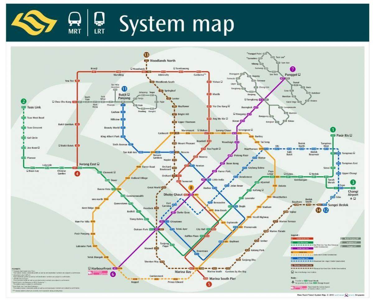 Malezija MRT kartu 2016