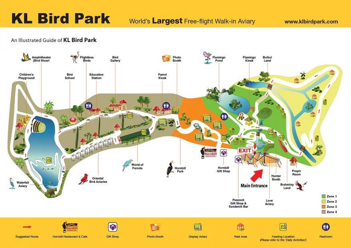 Karta park ptica