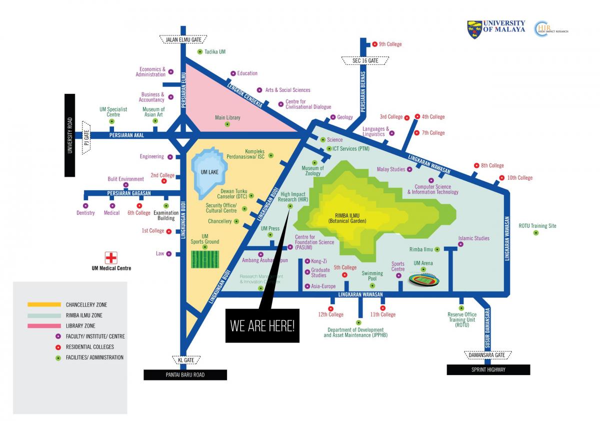 Karta sveučilišta u Malajskom