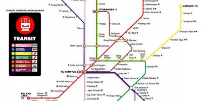 Dijagram toka podzemne željeznice Kuala Lumpur