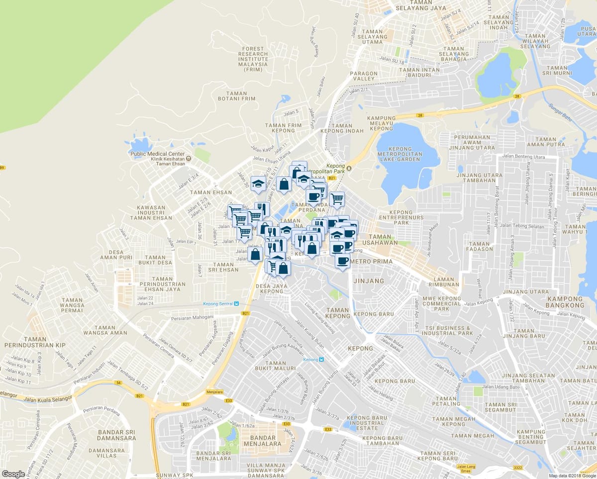 кепонг Kuala Lumpur karti