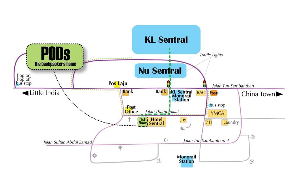 autobusni kolodvor Kuala Lumpur karti
