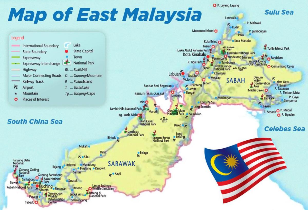 zračne luke u Maleziji karti
