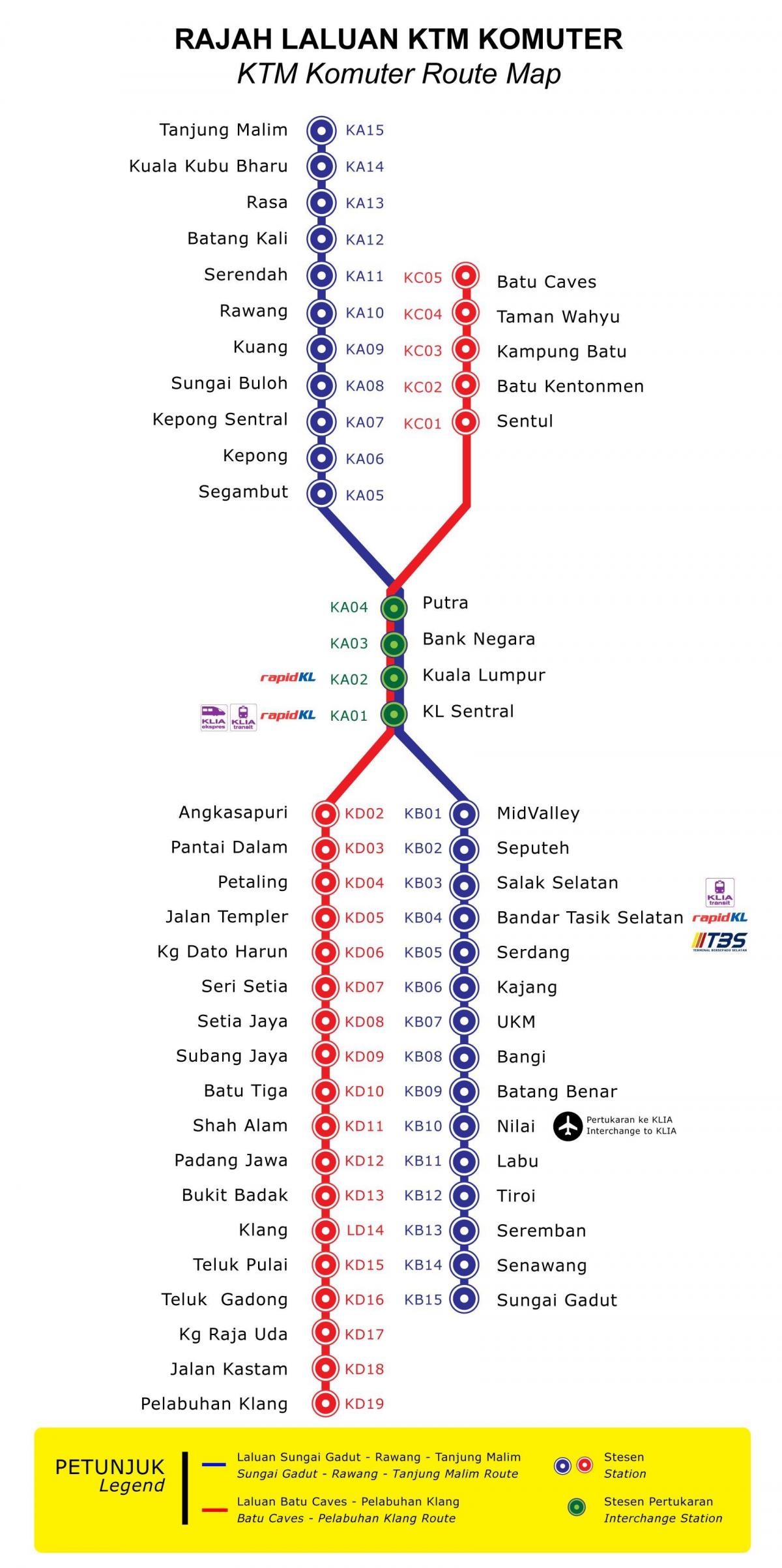Karta MWC rute Malezija