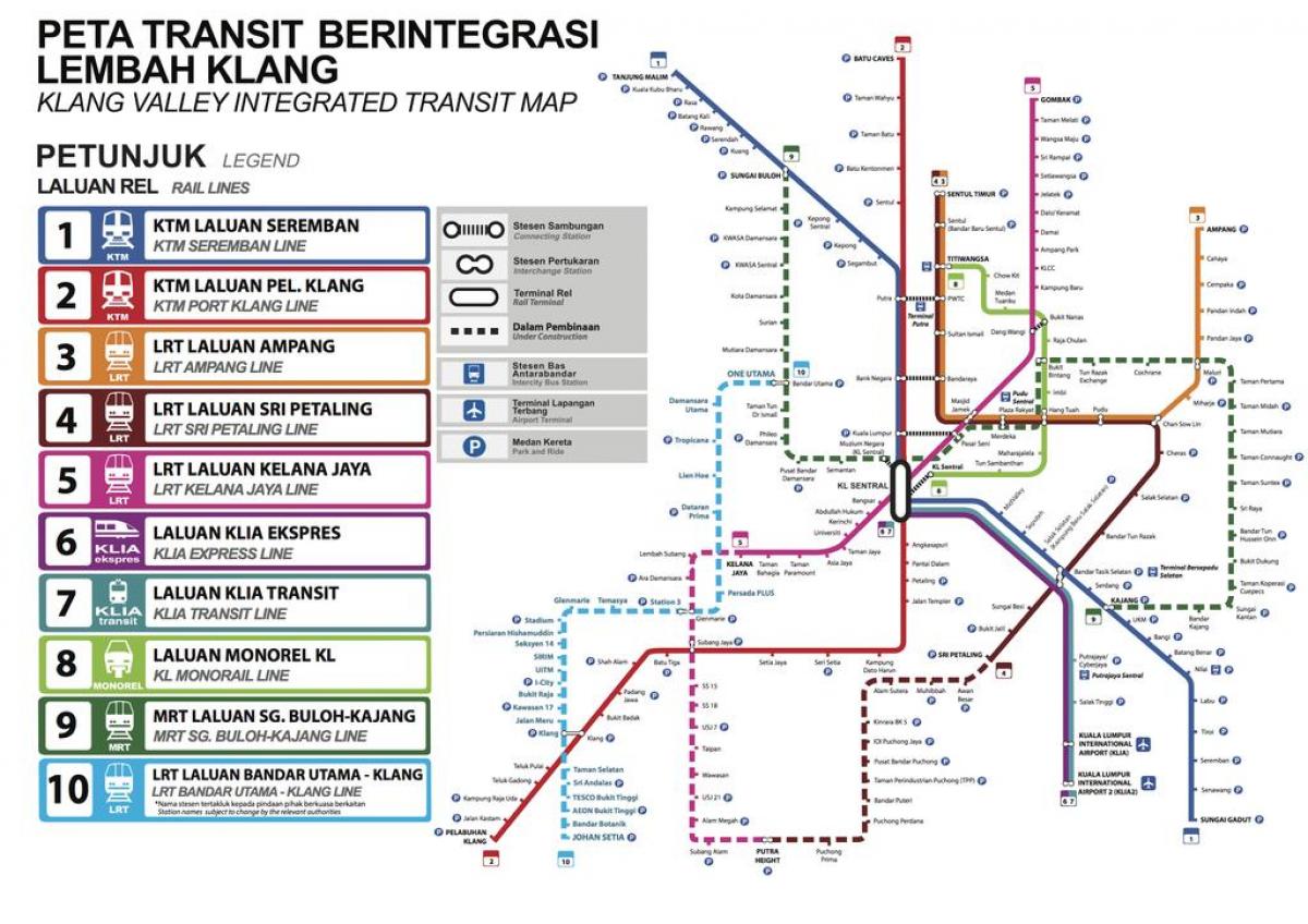 javnog prijevoza karti Kuala Lumpuru