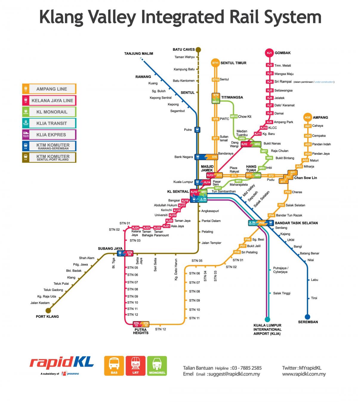Malezija prijevozna karta