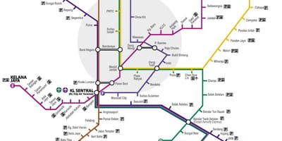 Putra LRT stanica karti
