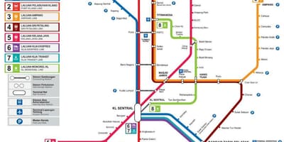 Željeznički kolodvor Kuala Lumpur karti