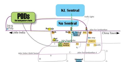 Autobusni kolodvor Kuala Lumpur karti