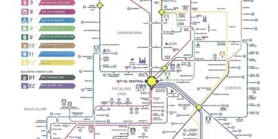 Tranzit Kuala Lumpur željeznica karti