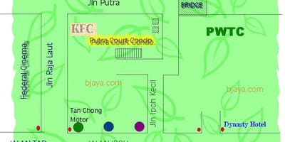Međunarodni trgovački centar u Kuala lumpuru karti