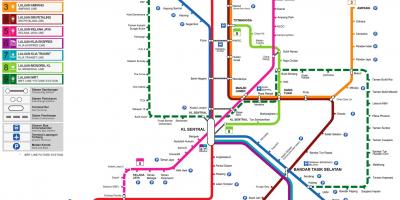 Malezija željeznički kolodvor karti